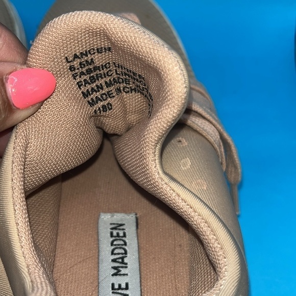 Steve Madden Lancer Women’s Sneakers Size 6.5M Blush Pink Casual Shoes - Picture 5 of 7